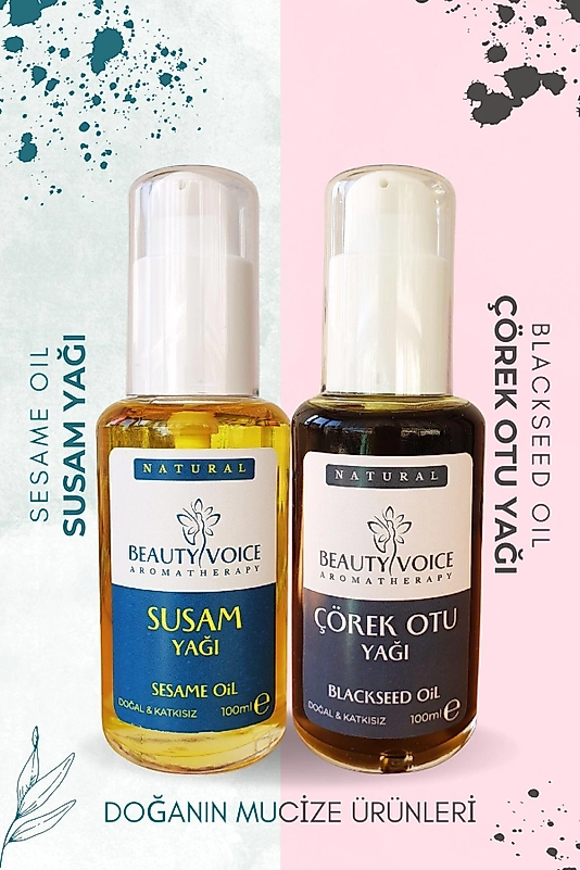 Beauty Voice %100 Doğal Çörek Otu ve Susam Yağı - 2li Set
